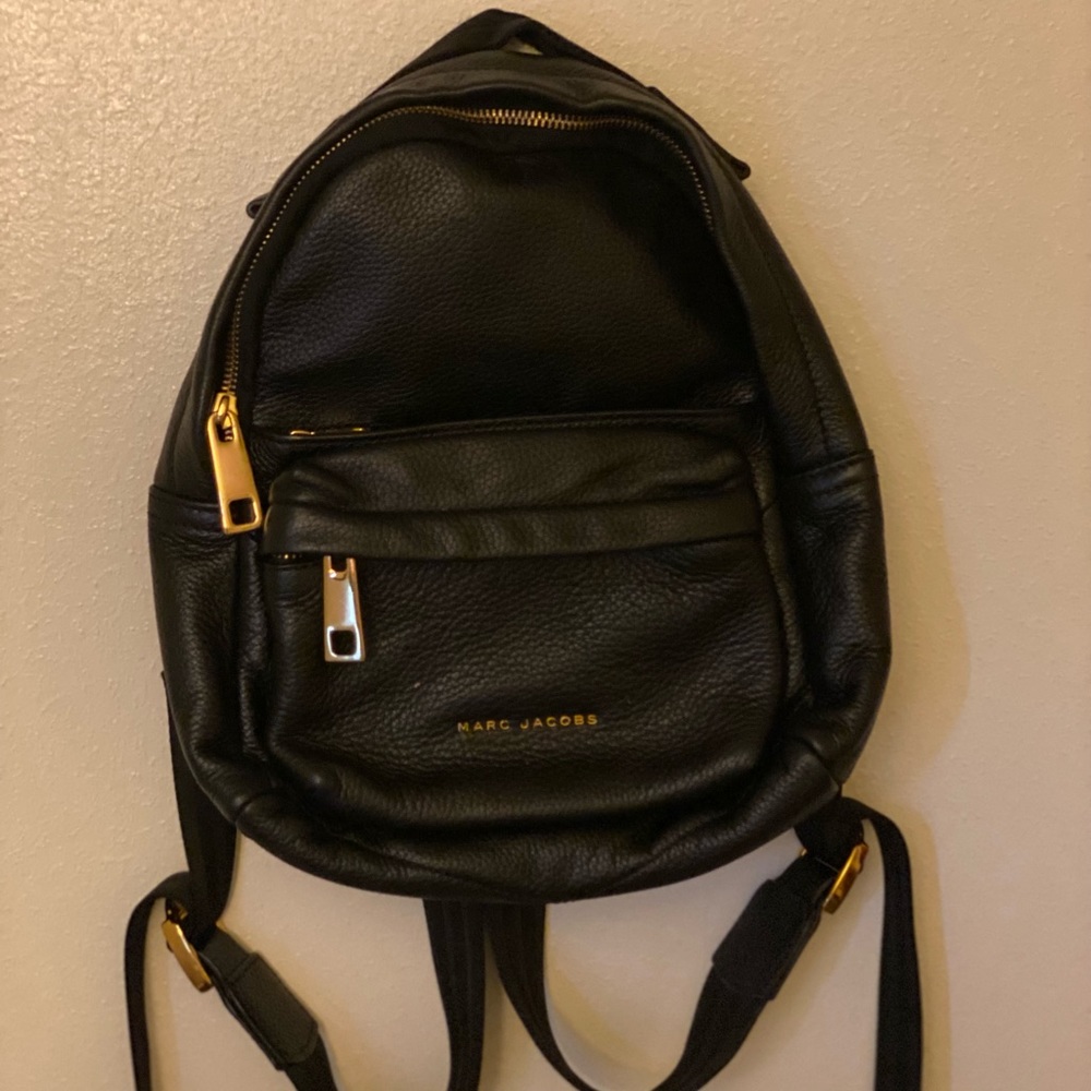 Small Backpack with gold trimming!
